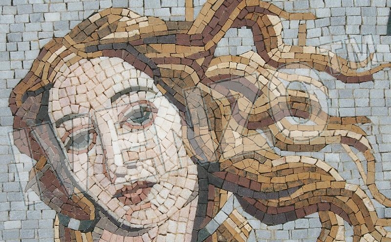 Mosaic FK091 Details Botticelli: Birth of Venus 1