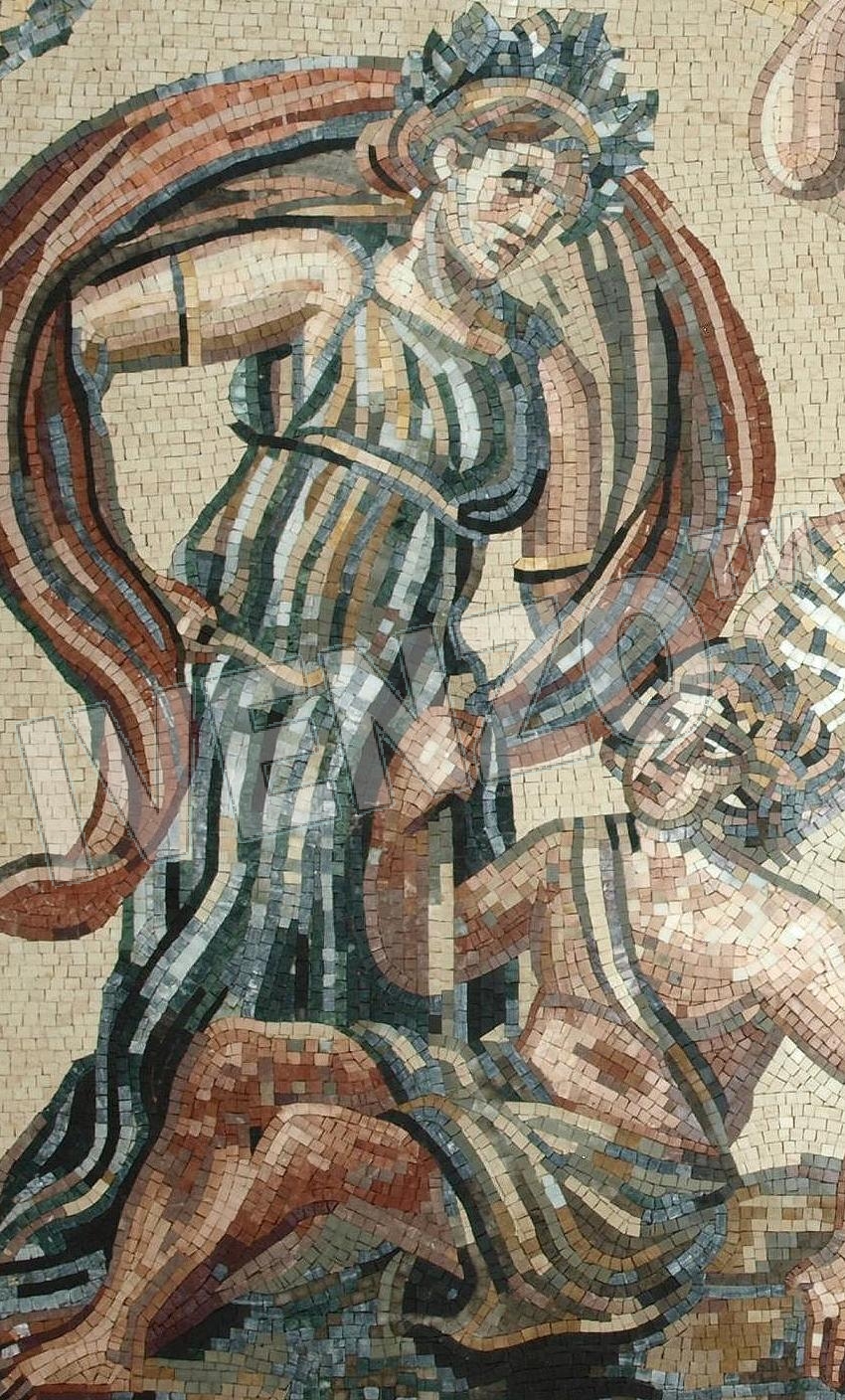 Mosaic FK118 Details Dionysos and the Indians 1