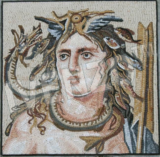 Mosaic FK003 Tethys (Thetys) Sea Goddess