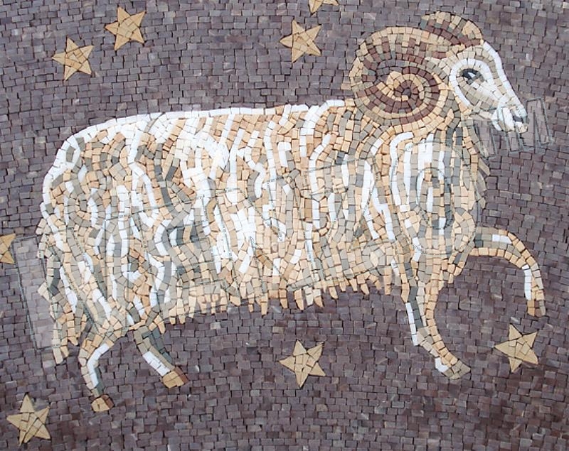 Mosaic FK019 sign of the zodiac aries