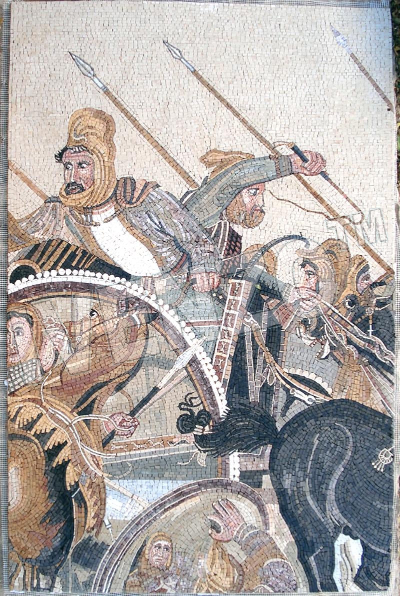 Mosaic FK028 Battle of Alexander at Issus