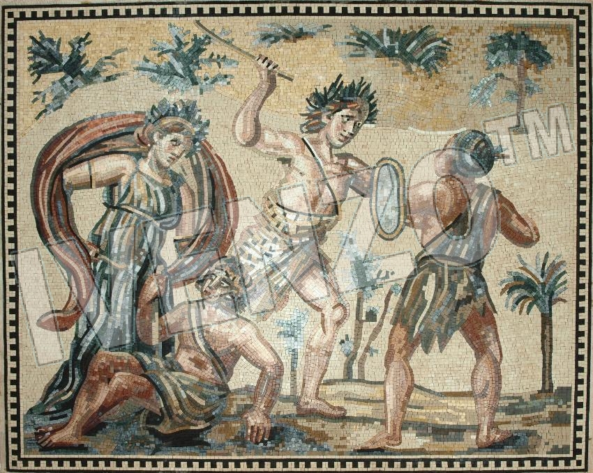 Mosaic FK118 Dionysos and the Indians