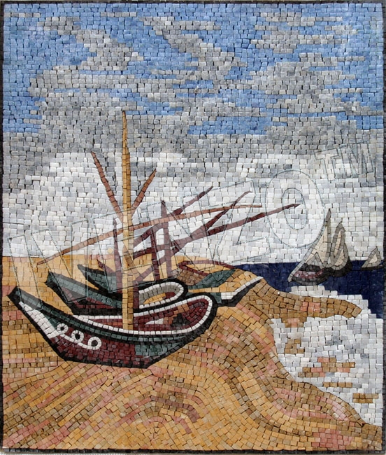 Mosaic GE250 Vincent van Gogh: Boats on the beach