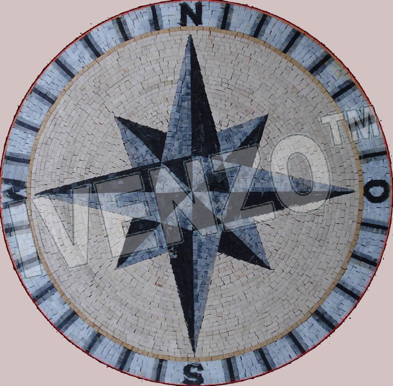 Mosaic MK035 Compass rose