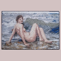 Mosaic Bouguereau: The Wave