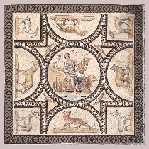 Mosaic Orpheus from Cheyres, Switzerland