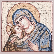Mosaic Jesus and Maria