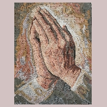 Mosaic Albrecht Drer: Praying Hands