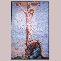 Mosaic Crucified Jesus