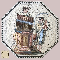 Mosaic Musicians with organ and tuba