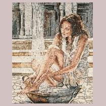 Mosaic Andy Lloyd: Woman Bathing