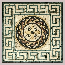 Mosaic Greek-Roman medallion