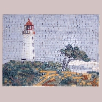 Mosaic Lighthouse Hiddensee Dornbusch
