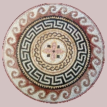 Mosaic greek-roman medallion
