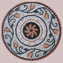 Mosaic flower medallion