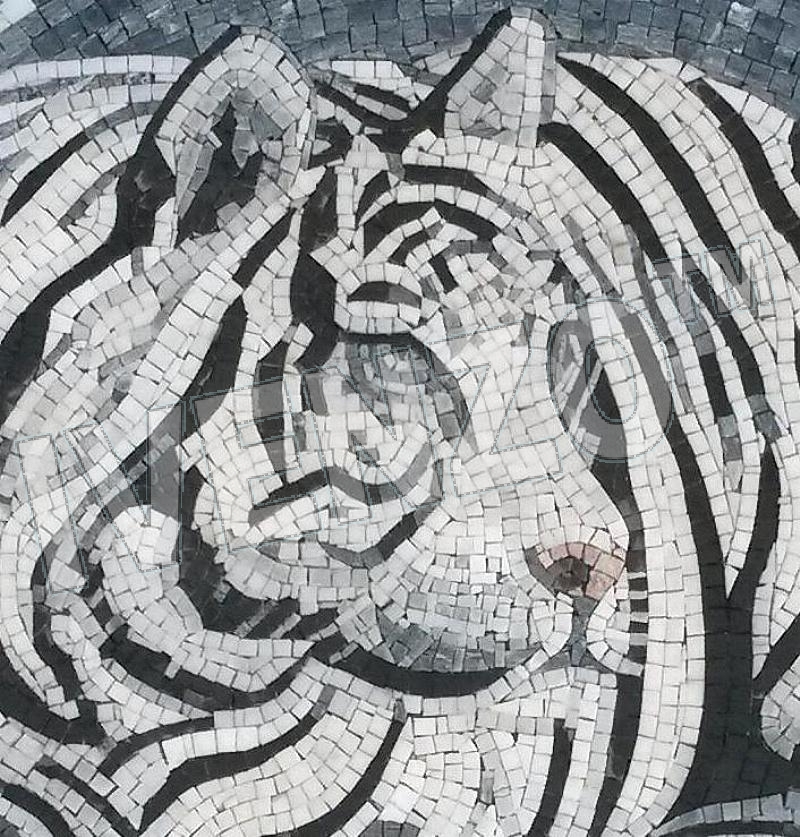 Mosaic AK053 Details white tiger 1