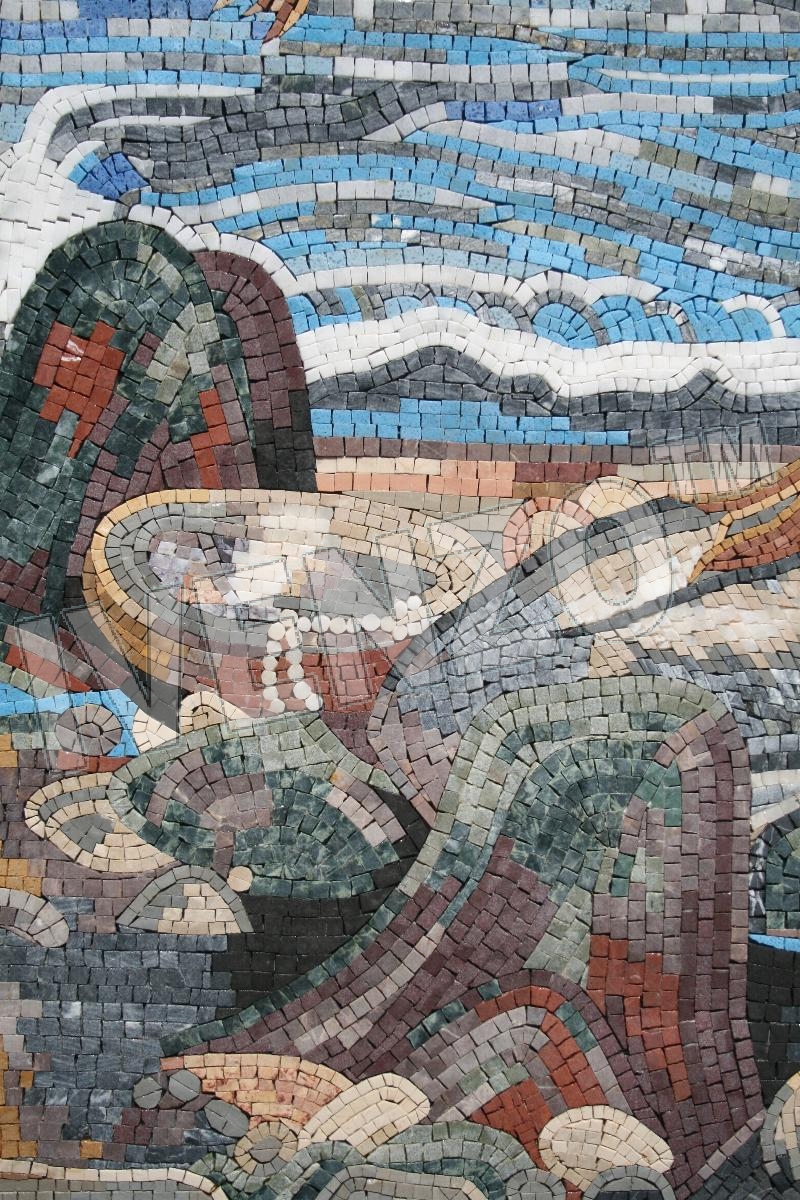 Mosaic FK055 Details Waterhouse: Mermaid 2