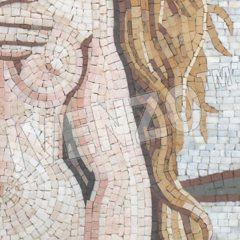 Mosaic FK091 Details Botticelli: Birth of Venus 2