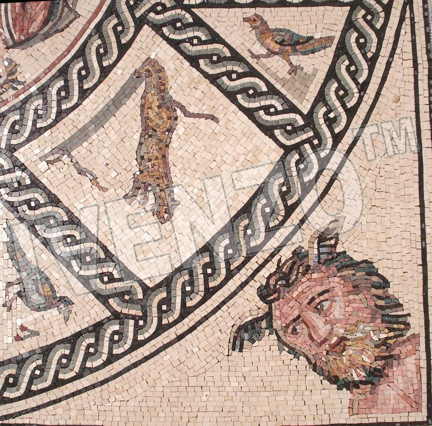 Mosaic FK103 Details Triumph of Dionysus 1