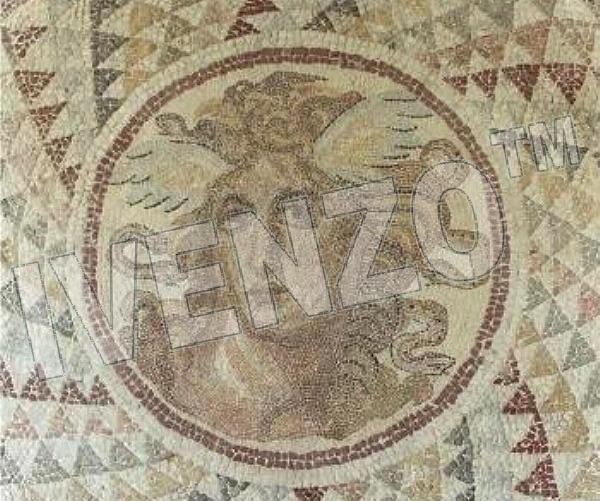 Mosaic FK105 Details Medusa from Athens 1
