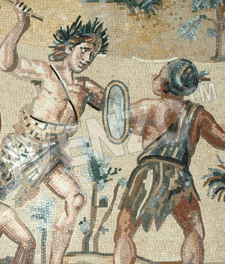 Mosaic FK118 Details Dionysos and the Indians 2