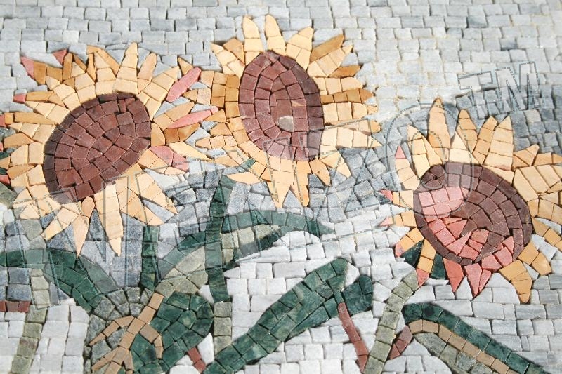 Mosaic GK035 Details sun flowers 1