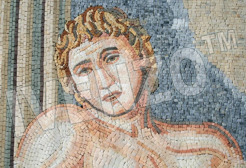Mosaic KT001 Details Sandra Schueler: Young Greek 1