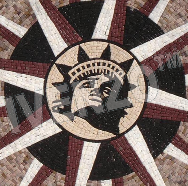Mosaic MK005 Details Statue of Liberty, New York 1
