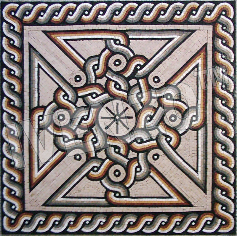 Mosaic CK017 roman pattern