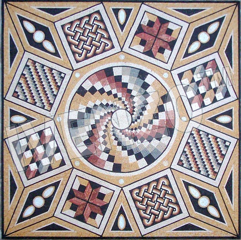 Mosaic CK023 roman pattern
