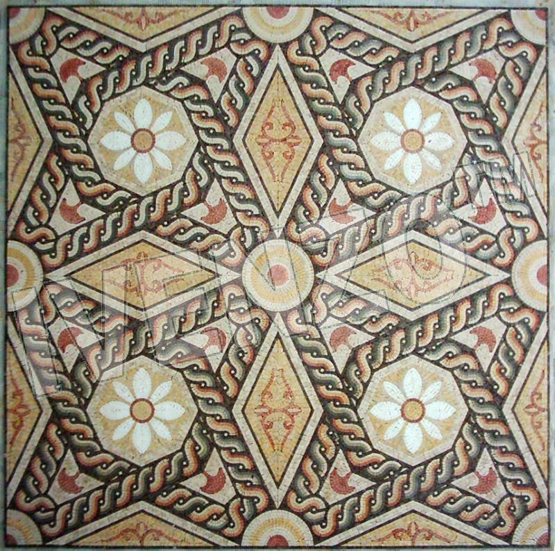 Mosaic CK043 roman pattern