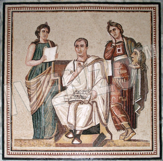 Mosaic FK004 Publius Vergilius Maro