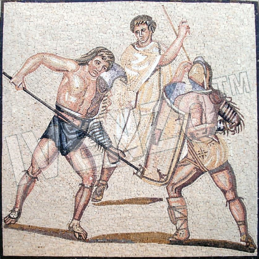 Mosaic FK044 Gladiators of Nennig