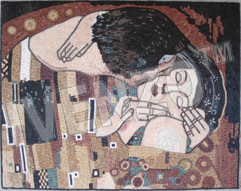 Mosaic FK053 Gustav Klimt: The Kiss