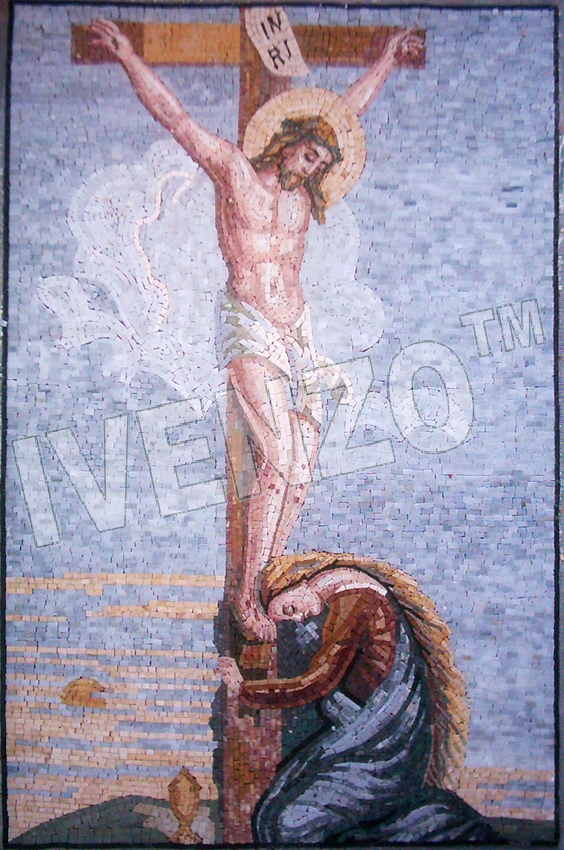 Mosaic FK095 Crucified Jesus