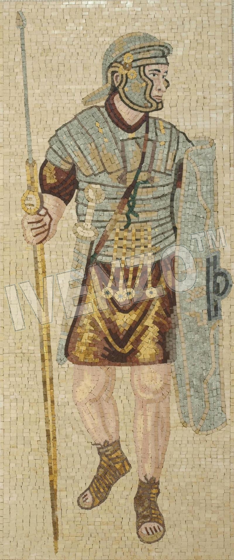 Mosaic FK127 Roman legionary