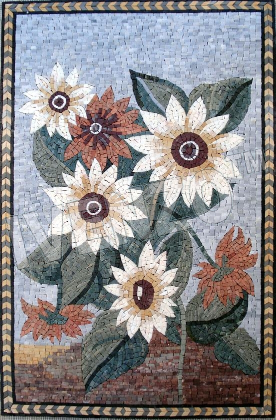 Mosaic GK033 bouquet of flowers