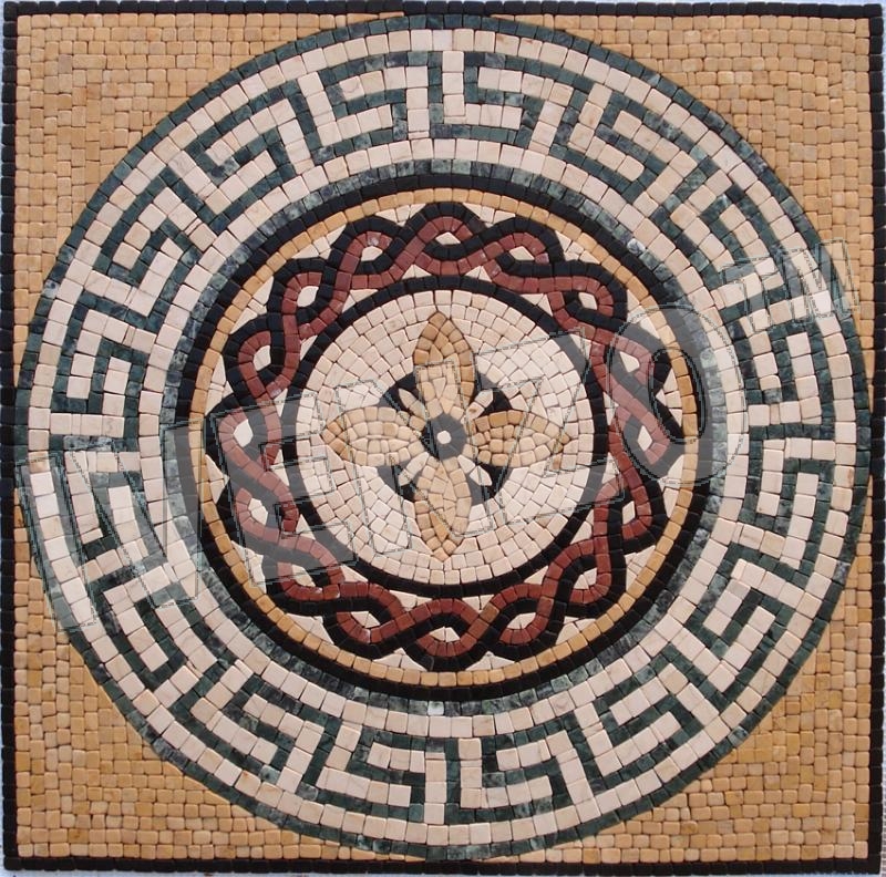 Mosaic GK069 Greek-Roman medallion