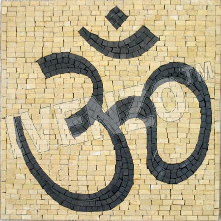 Mosaic IN166 yoga om (AUM)