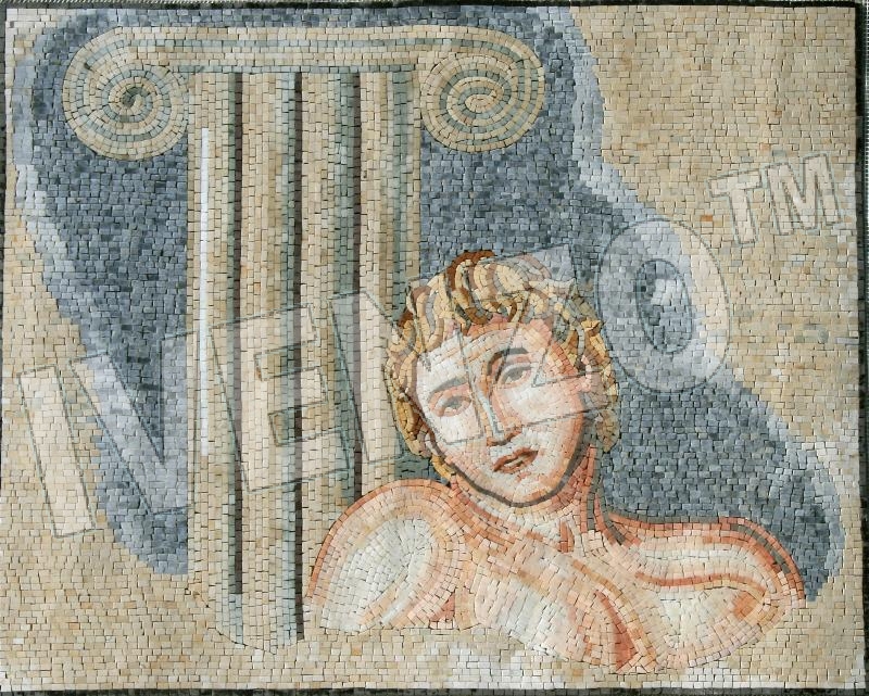 Mosaic KT001 Sandra Schueler: Young Greek