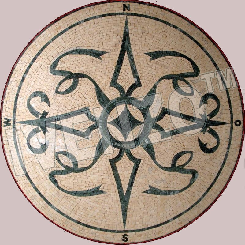 Mosaic MK004 Compass rose