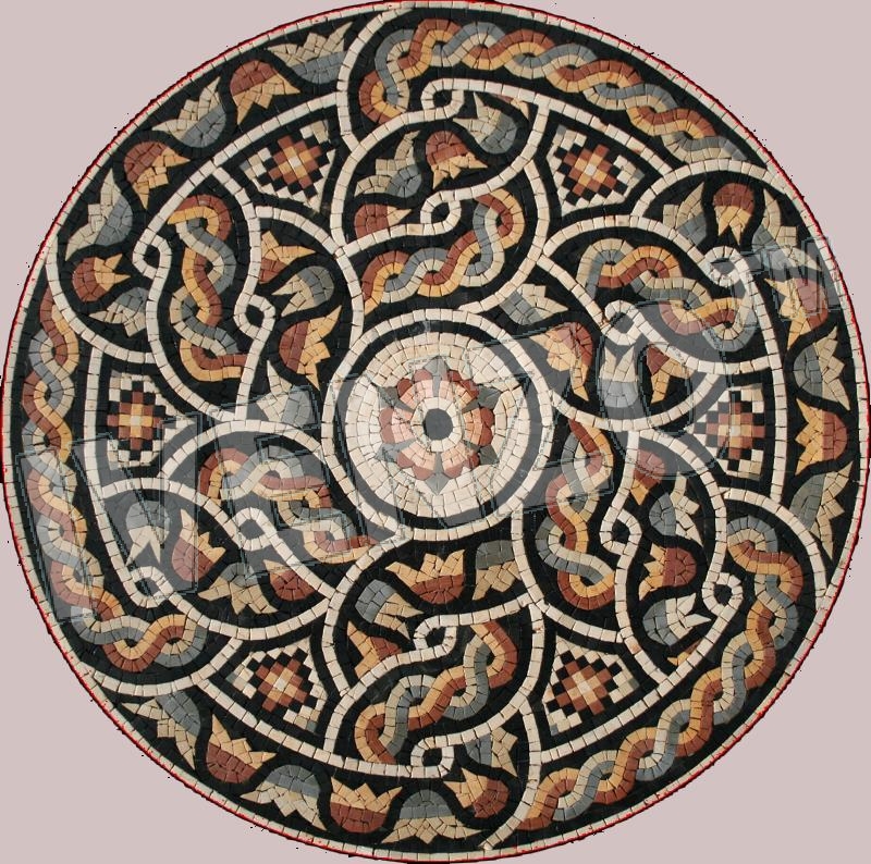 Mosaic MK055 roman medallion