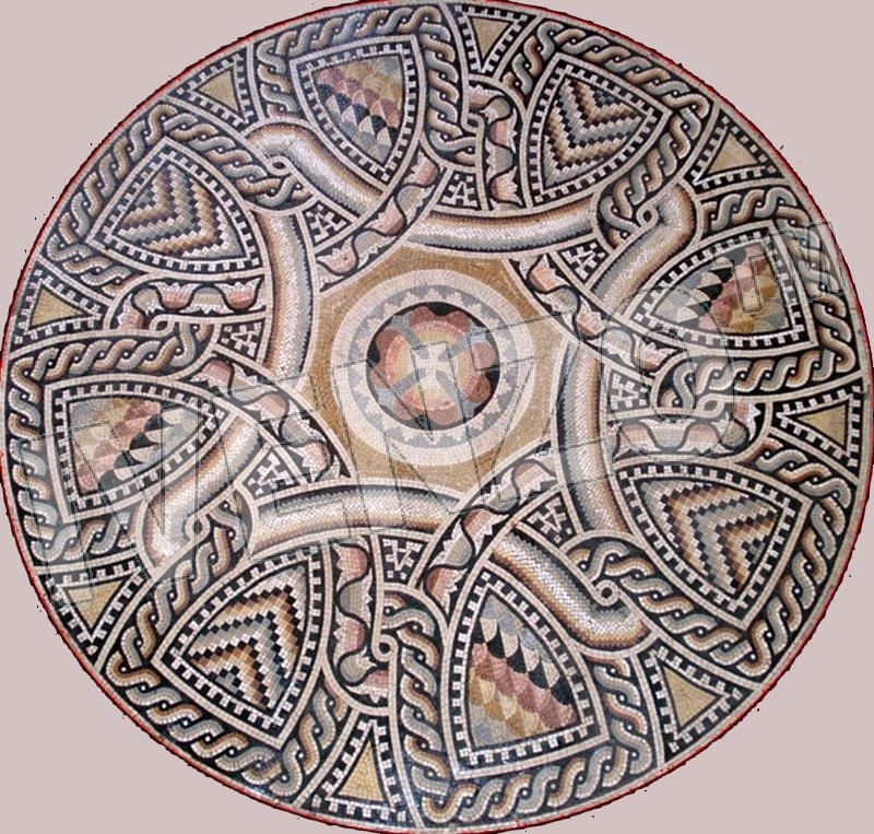 Mosaic MK062 roman medallion