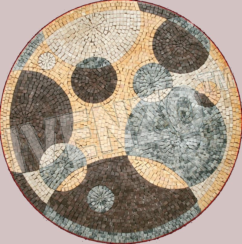 Mosaic MK067 varicoloured circles