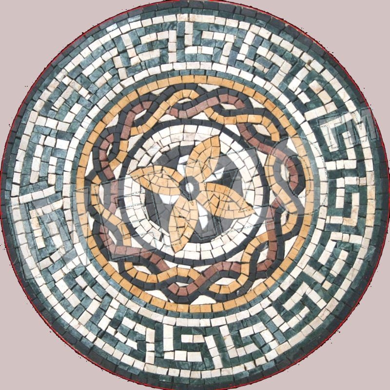 Mosaic MK071 roman medallion