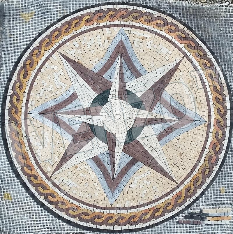 Mosaic MK074 Compass rose
