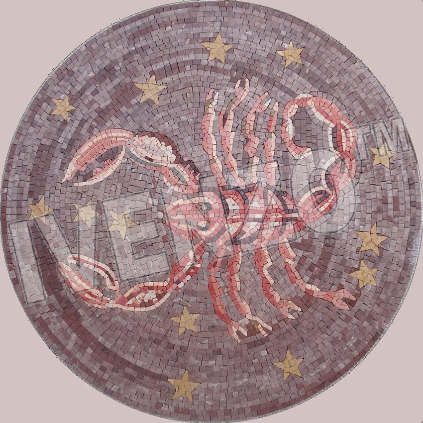 Mosaic MK079 sign of the zodiac scorpio