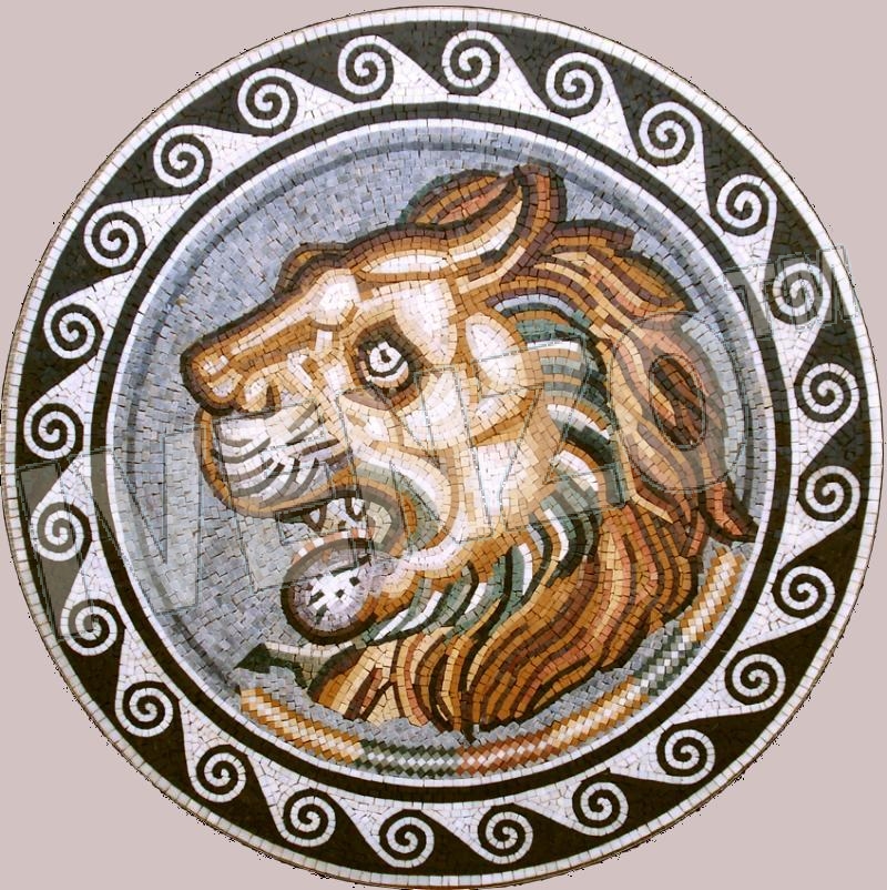 Mosaic MK081 Lion from Sabrata