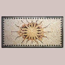Mosaic carpet, sun