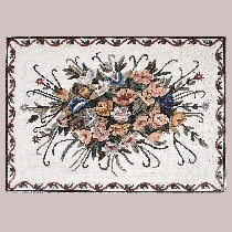 Mosaic carpet  of flowers